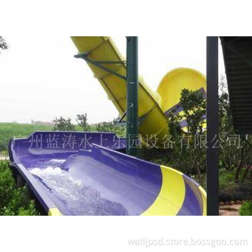 Amusement Rides Adult Water Slides With Fiberglass / Steel